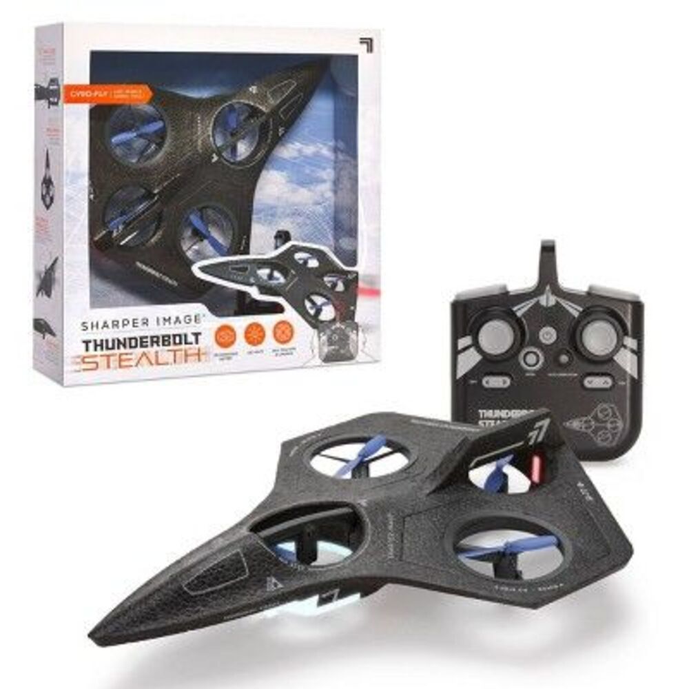 Open Box - Sharper Image -  Thunderbolt Stealth Drone Black
